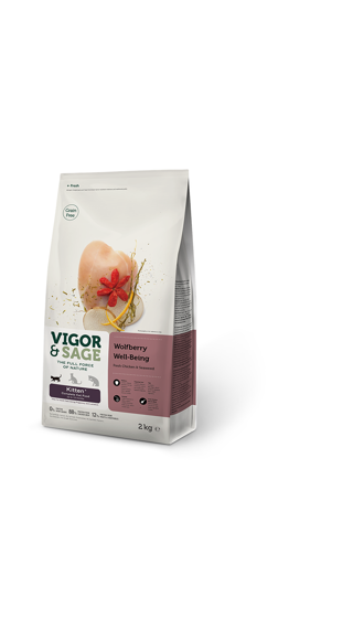 Εικόνα της Vigor & Sage Wolfberry Well-Being Kitten 2kg