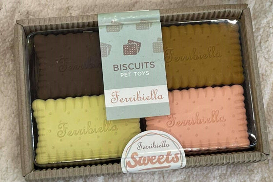 Εικόνα της Ferribiella Παιχνίδια Latex Biscuits 4τμχ (8cm)