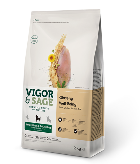 Εικόνα της Vigor & Sage Ginseng Well-Being Small Breed Adult Dog 2kg