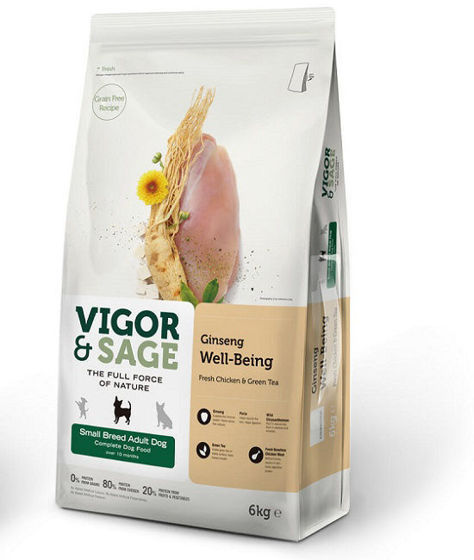 Εικόνα της Vigor & Sage Ginseng Well-Being Small Breed Adult Dog 6kg