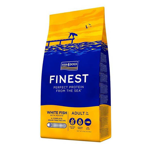 Εικόνα της Fish4Dogs Ocean White Fish Adult Large Bite 6kg
