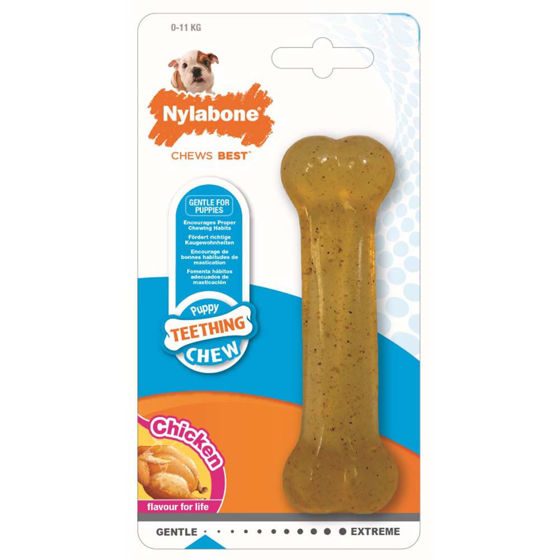 Εικόνα της Nylabone Puppy Bone Chicken