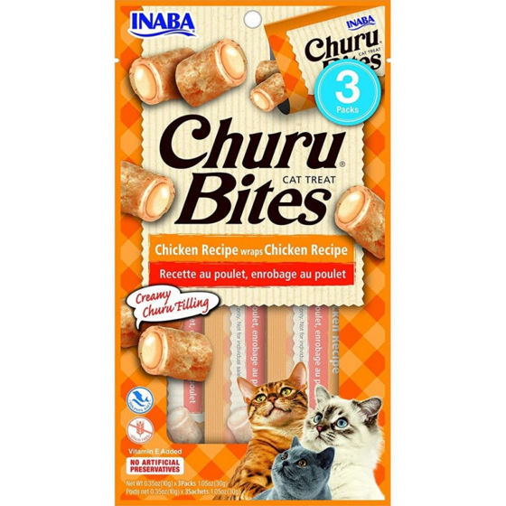 Εικόνα της Inaba Churu Bites Κοτόπουλο 3 x 10gr