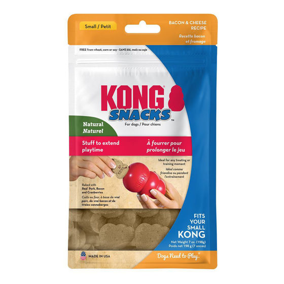 Εικόνα της Kong Μπισκότο Με Γεύση Μπεΐκον & Τυρί Cheddar Small 198gr