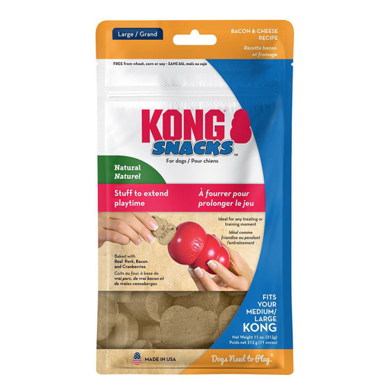 Εικόνα της Kong Μπισκότο Με Γεύση Μπεΐκον & Τυρί Cheddar Large 198gr