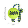 Εικόνα της Kong Squeakair Tennis with rope Medium