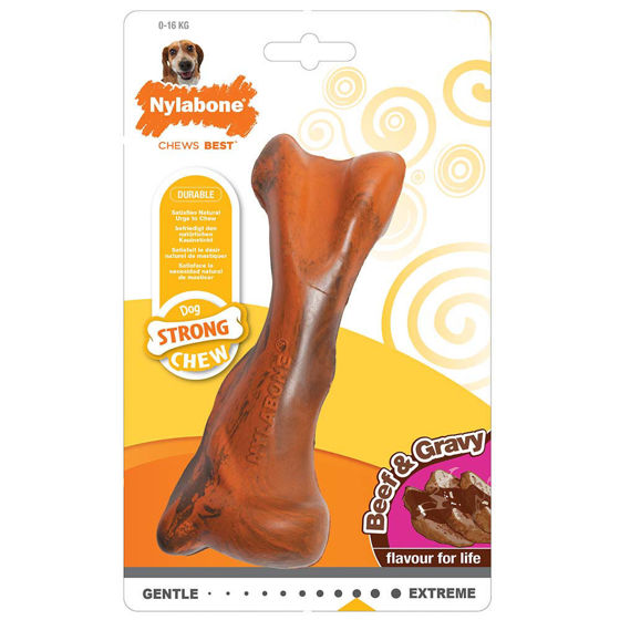 Εικόνα της Nylabone Beef & Gravy Flavor Strong Chew