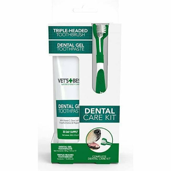 Εικόνα της Vet`s Best Dental Kit Gel + Οδοντόβουρτσα 100gr