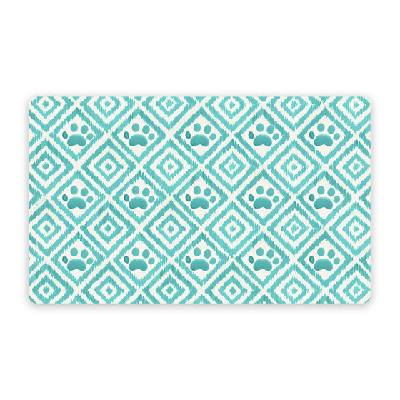 Εικόνα της TarHong Σουπλά Paw Ikat Teal PVC 29.2×48.3cm