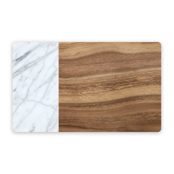 Εικόνα της TarHong Σουπλά Wood + Carrara PVC 29.2×48.3cm