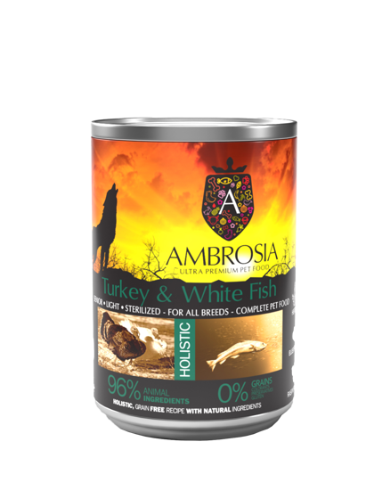 Εικόνα της Ambrosia Grain Free Adult Sensitive Turkey & Duck 400gr