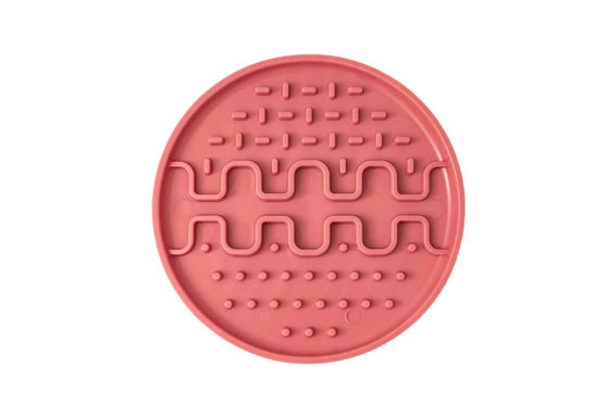 Εικόνα της Fiboo Mat Lollipop Σιλικόνης Αργού Ταίσματος Ροζ (13cm)