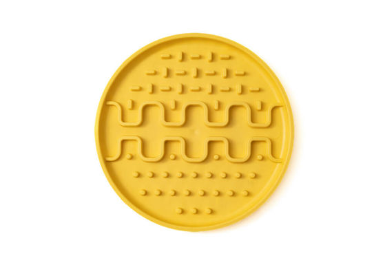 Εικόνα της Fiboo Mat Lollipop Σιλικόνης Αργού Ταίσματος Κίτρινο (13cm)