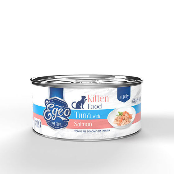 Εικόνα της Egeo Kitten Τόνος Με Σολομό 85gr