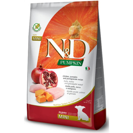 Εικόνα της N&D Grain Free Pumpkin Chicken & Pomegranate Puppy Mini 2,5KG