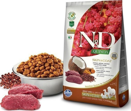 Εικόνα της N&D Skin & Coat Quinoa Venison & Coconut 7kg