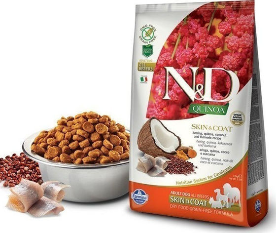 Εικόνα της N&D Skin & Coat Quinoa Herring & Coconut 7kg