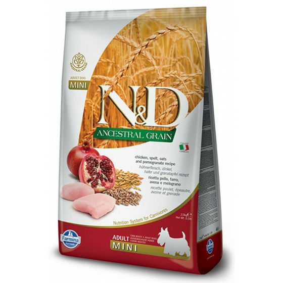 Εικόνα της N&D Low Grain Chicken & Pomegranate Adult Mini 2,5kg