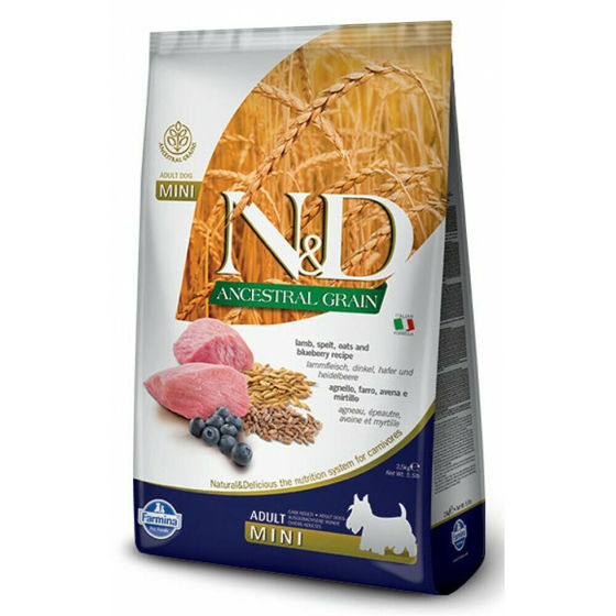 Εικόνα της N&D Low Grain Lamb & Blueberry Adult Mini 2,5kg