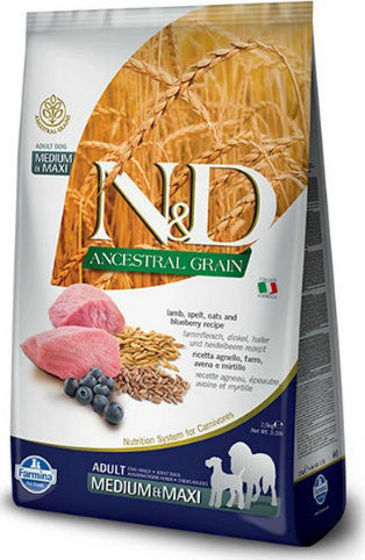 Εικόνα της N&D Low Grain Lamb & Blueberry Adult Medium & Maxi 12kg