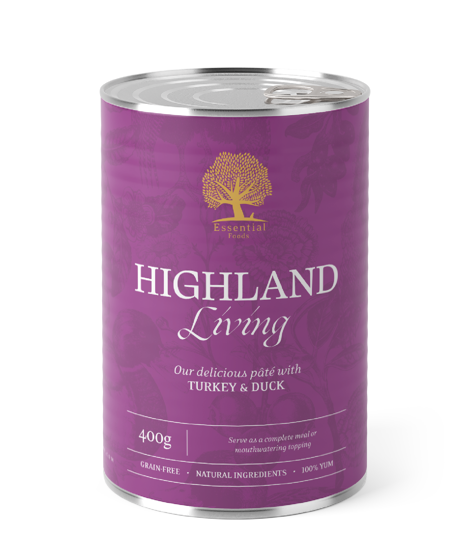 Εικόνα της Essential Highland Living Turkey & Duck 400gr