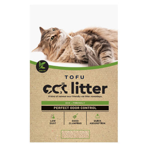 Εικόνα της Tofu Cat Litter Green Tea 2,5kg
