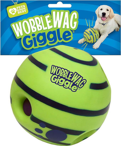 Εικόνα της Denik Διαδραστικό Παιχνίδι Σκύλου Wobble Wag Giggle Ball 11,5cm