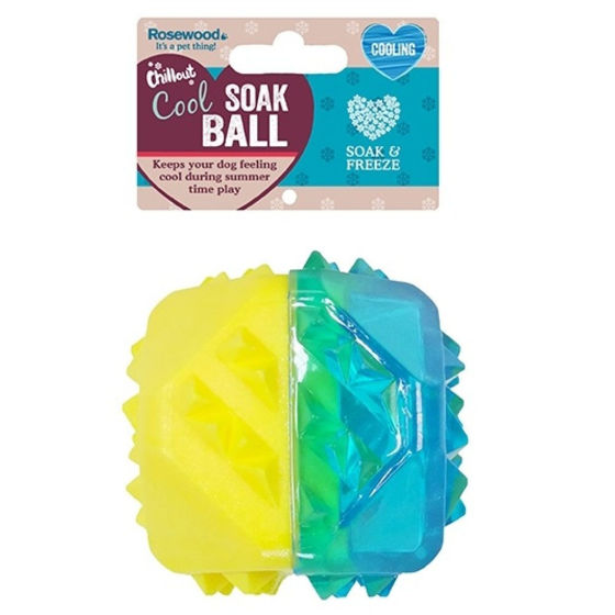 Εικόνα της Rosewood Παιχνίδι Σκύλου Chillax Cool Soak Ball (7x7x7cm)