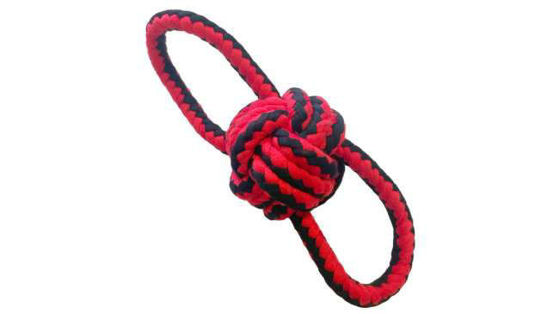 Εικόνα της Happypet Κόμπος 2 Loop Tugger Red & Black