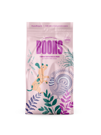 Εικόνα της Boons No Grain Puppy Mini Turkey 2kg