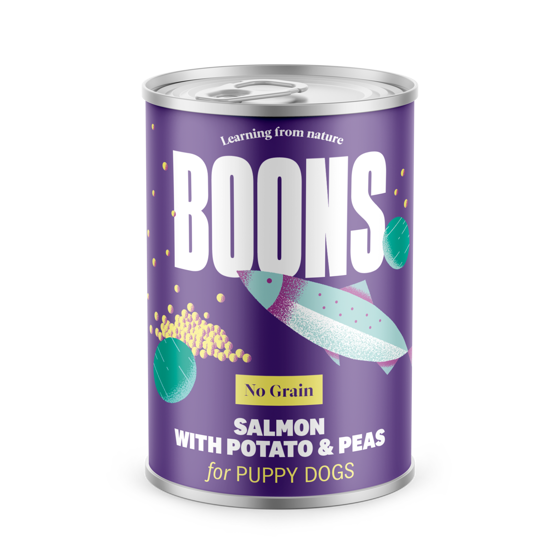Εικόνα της Boons Puppy Salmon 400gr (6x400gr)