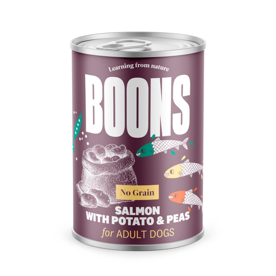 Εικόνα της Boons Adult Salmon 400gr (6x400gr)