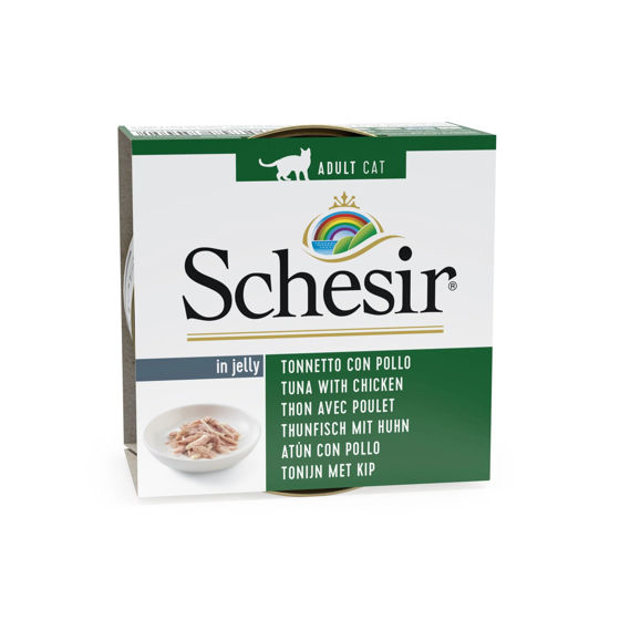 Εικόνα της Schesir Cat Jelly Τόνος & Κοτόπουλο 85gr