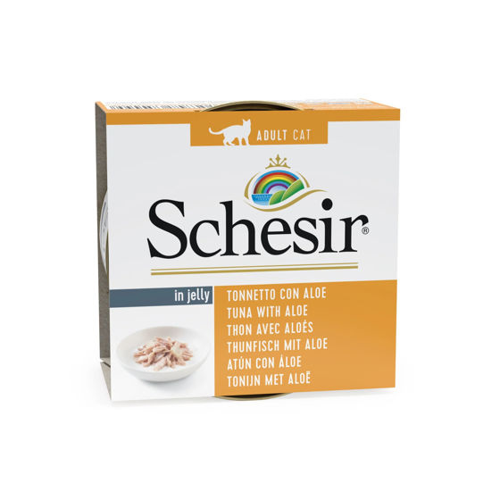 Εικόνα της Schesir Cat Jelly Τόνος & Αλόη 85gr
