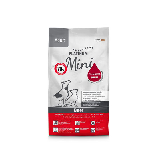 Εικόνα της Platinum Μαγειρευτή Ξηρά Τροφή Adult Mini Μοσχάρι & Πατάτα 900gr