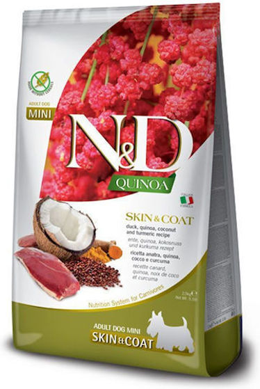 Εικόνα της N&D Quinoa Skin & Coat Duck Adult Mini 2,5kg
