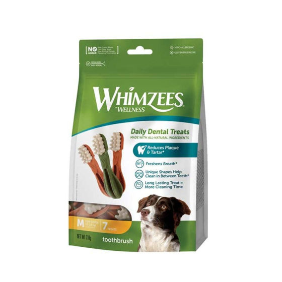 Εικόνα της Whimzees Toothbrush Medium (7τμχ)