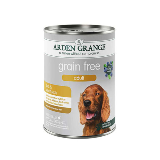 Εικόνα της Arden Grange Υποαλλεργική Κονσέρβα Σκύλου Grain Free Πάπια Superfoods 395gr