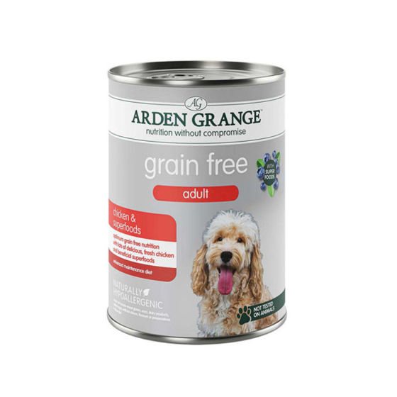Εικόνα της Arden Grange Υποαλλεργική Κονσέρβα Σκύλου Grain Free Κοτόπουλο Superfoods 395gr