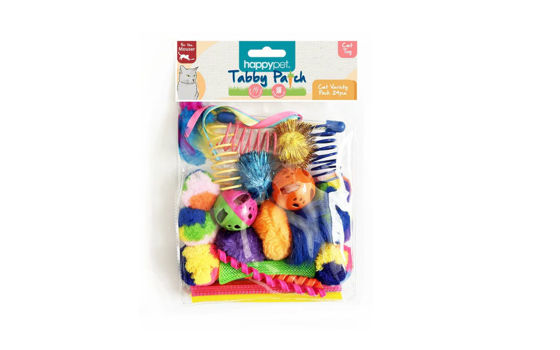 Εικόνα της Happy Pet Παιχνίδια Γάτας Tabby Patch Cat Ball Multipack 24τμχ