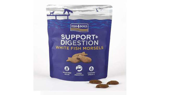 Εικόνα της Fish4Dogs Digestion White Fish Morsels 225g