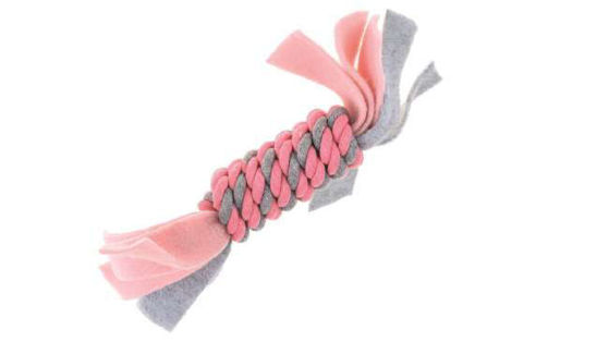 Εικόνα της HappyPet Fleece Rope Coil Ροζ