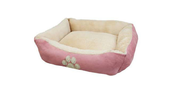 Εικόνα της Happypet Κρεββατάκι Σκύλου Τετράγωνο Ροζ
