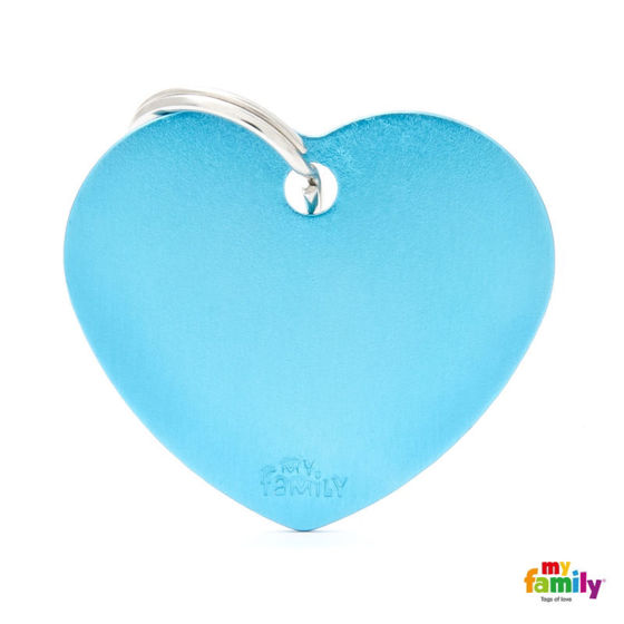 Εικόνα της Ταυτότητα Basic Καρδιά Γαλάζια Large