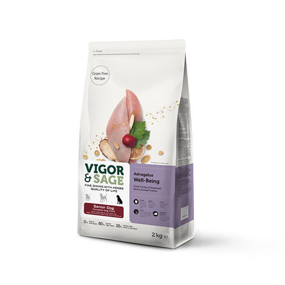 Εικόνα της Vigor & Sage Astragalus Well-Being Senior Cat 2kg