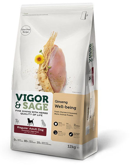 Εικόνα της Vigor & Sage Ginseng Well-Being Regular Adult Dog 12kg