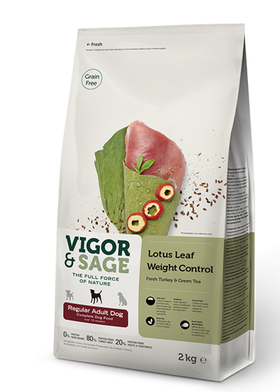 Εικόνα της Vigor & Sage Lotus Leaf Weight Control Regular Adult Dog 2kg