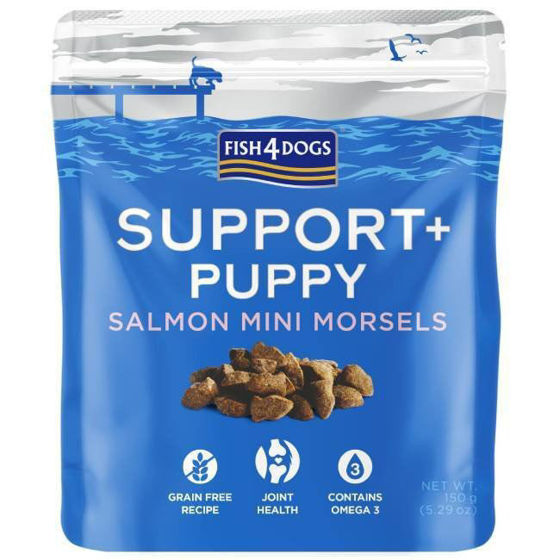 Εικόνα της Fish4Dogs Λιχουδιές Puppy Salmon Morsels 150gr