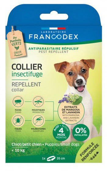 Εικόνα της Francodex Αντιπαρασιτικό Περιλαίμιο Σκύλου Puppy/Small (35cm)