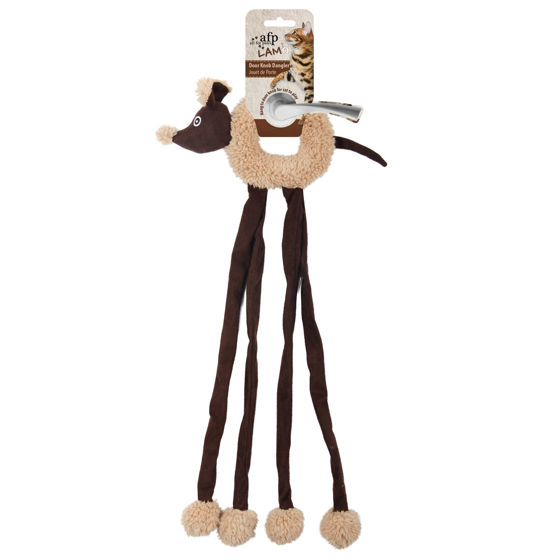Εικόνα της AFP Παιχνίδι Γάτας Lambswool Cuddle Door Knob Dangler (56x27x5cm)